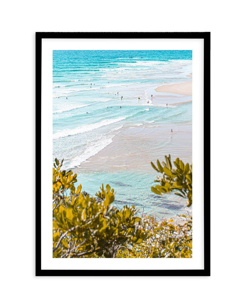 View to Wategos II | PT Art Print-PRINT-Olive et Oriel-Olive et Oriel-A4 | 8.3" x 11.7" | 21 x 29.7cm-Black-With White Border-Buy-Australian-Art-Prints-Online-with-Olive-et-Oriel-Your-Artwork-Specialists-Austrailia-Decorate-With-Coastal-Photo-Wall-Art-Prints-From-Our-Beach-House-Artwork-Collection-Fine-Poster-and-Framed-Artwork