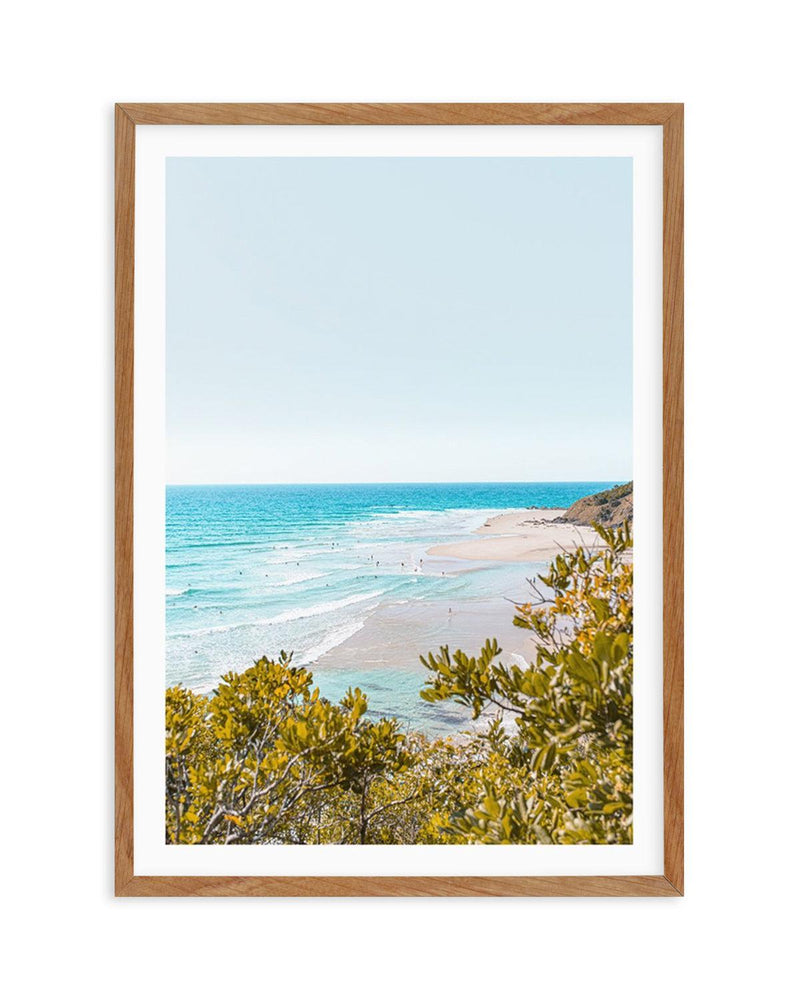View to Wategos | PT Art Print-PRINT-Olive et Oriel-Olive et Oriel-50x70 cm | 19.6" x 27.5"-Walnut-With White Border-Buy-Australian-Art-Prints-Online-with-Olive-et-Oriel-Your-Artwork-Specialists-Austrailia-Decorate-With-Coastal-Photo-Wall-Art-Prints-From-Our-Beach-House-Artwork-Collection-Fine-Poster-and-Framed-Artwork