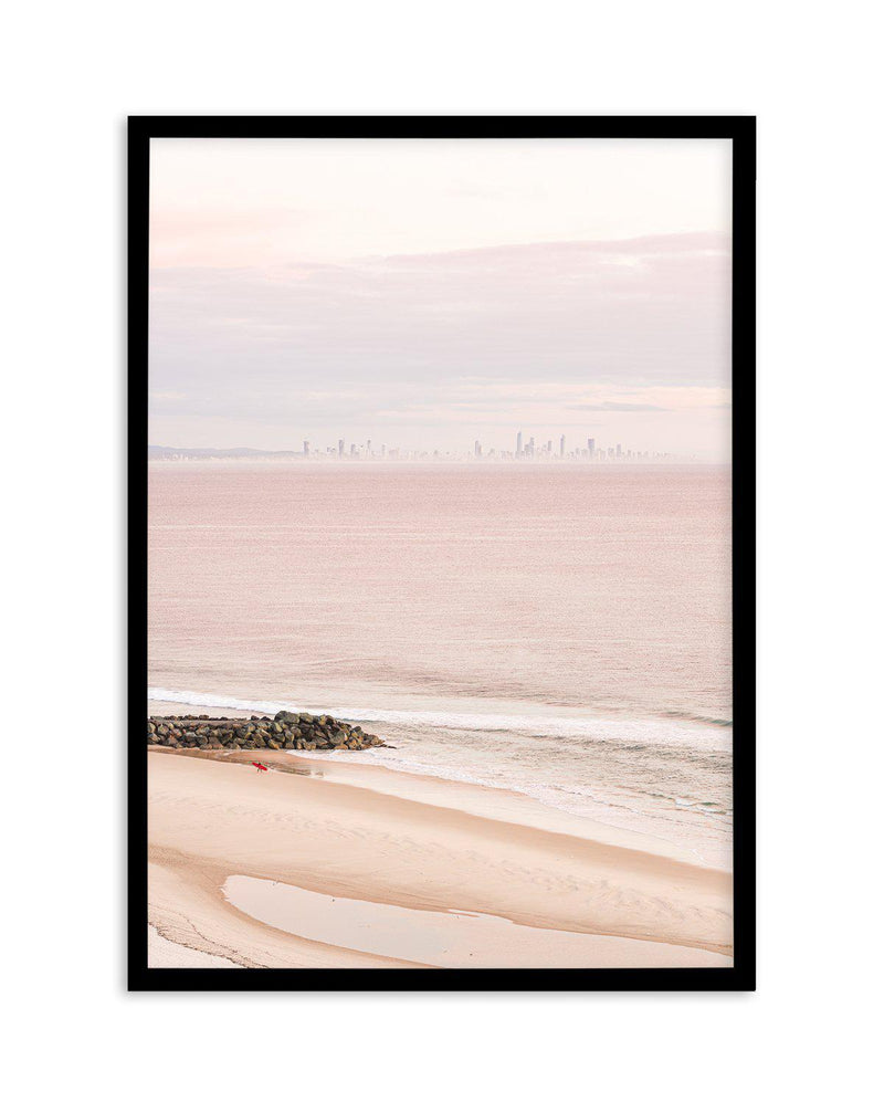 Views from Coolangatta, Gold Coast Art Print-PRINT-Olive et Oriel-Olive et Oriel-A5 | 5.8" x 8.3" | 14.8 x 21cm-Black-With White Border-Buy-Australian-Art-Prints-Online-with-Olive-et-Oriel-Your-Artwork-Specialists-Austrailia-Decorate-With-Coastal-Photo-Wall-Art-Prints-From-Our-Beach-House-Artwork-Collection-Fine-Poster-and-Framed-Artwork