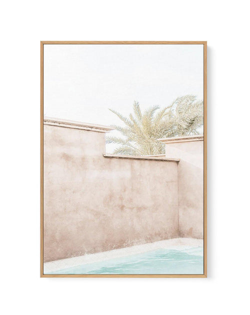 Villa De Marrakech II | Framed Canvas-Shop Australian Art Prints Online with Olive et Oriel - Our collection of Moroccan art prints offer unique wall art including moroccan arches and pink morocco doors of marrakech - this collection will add soft feminine colour to your walls and some may say bohemian style. These traditional morocco landscape photography includes desert scenes of palm trees and camel art prints - there is art on canvas and extra large wall art with fast, free shipping across A