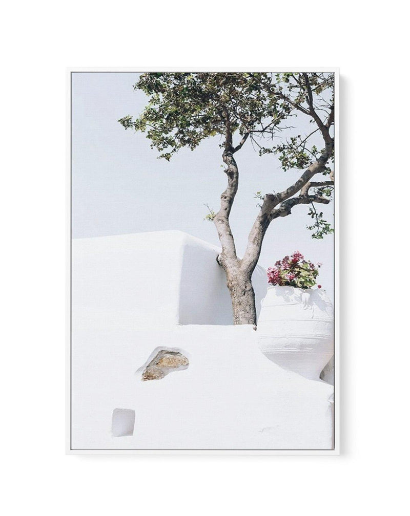 Villa Life | Framed Canvas-Shop Greece Wall Art Prints Online with Olive et Oriel - Our collection of Greek Islands art prints offer unique wall art including blue domes of Santorini in Oia, mediterranean sea prints and incredible posters from Milos and other Greece landscape photography - this collection will add mediterranean blue to your home, perfect for updating the walls in coastal, beach house style. There is Greece art on canvas and extra large wall art with fast, free shipping across Au