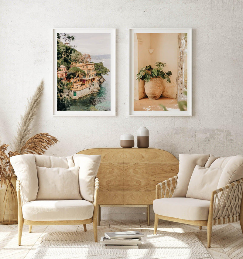 Villa by the Sea Italy by Jovani Demetrie Art Print-PRINT-Olive et Oriel-Jovani Demetrie-Buy-Australian-Art-Prints-Online-with-Olive-et-Oriel-Your-Artwork-Specialists-Austrailia-Decorate-With-Coastal-Photo-Wall-Art-Prints-From-Our-Beach-House-Artwork-Collection-Fine-Poster-and-Framed-Artwork