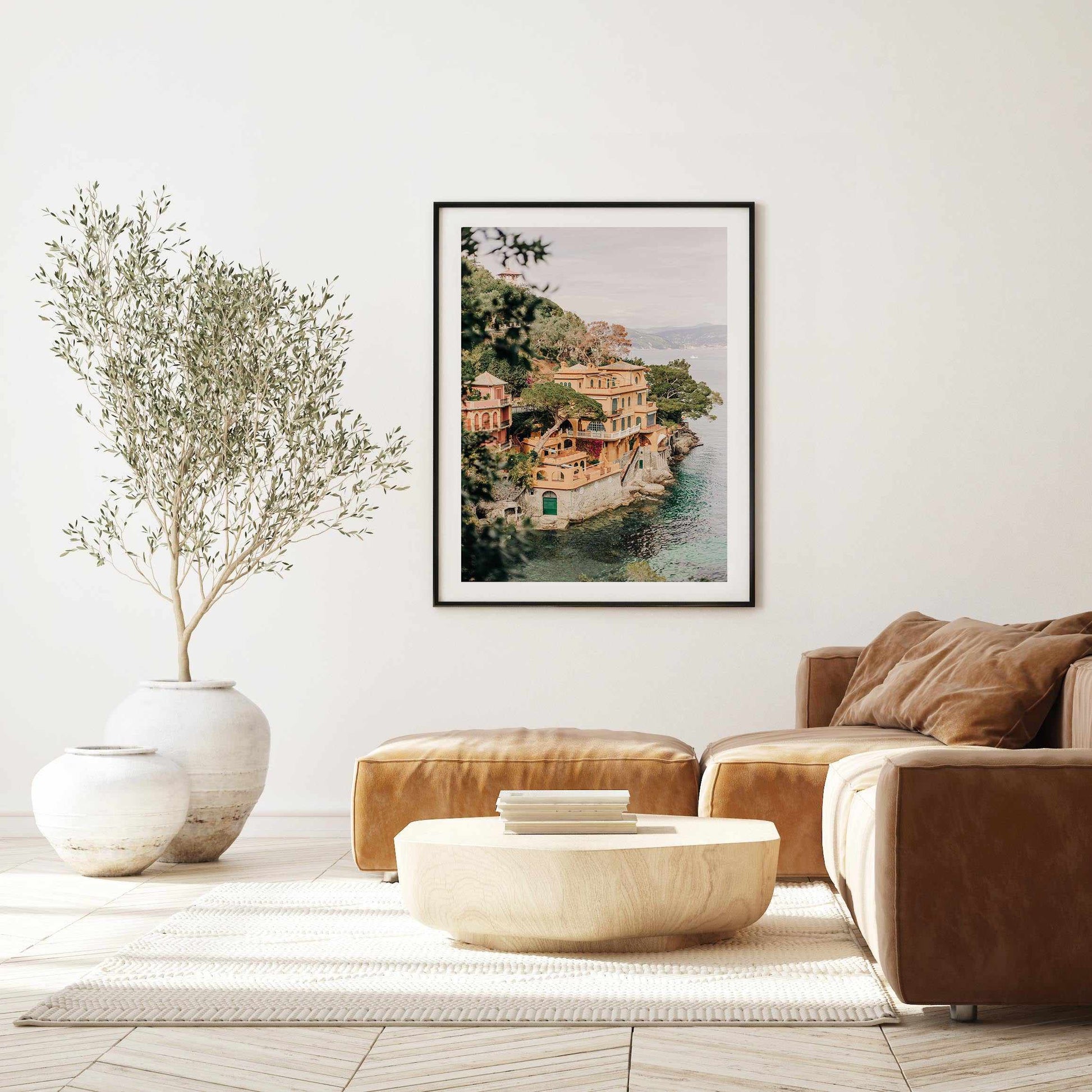 Villa by the Sea Italy by Jovani Demetrie Art Print-PRINT-Olive et Oriel-Jovani Demetrie-Buy-Australian-Art-Prints-Online-with-Olive-et-Oriel-Your-Artwork-Specialists-Austrailia-Decorate-With-Coastal-Photo-Wall-Art-Prints-From-Our-Beach-House-Artwork-Collection-Fine-Poster-and-Framed-Artwork