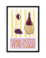 Vino Rosso Art Print Art Print-PRINT-Olive et Oriel-Olive et Oriel-A5 | 5.8" x 8.3" | 14.8 x 21cm-Black-With White Border-Buy-Australian-Art-Prints-Online-with-Olive-et-Oriel-Your-Artwork-Specialists-Austrailia-Decorate-With-Coastal-Photo-Wall-Art-Prints-From-Our-Beach-House-Artwork-Collection-Fine-Poster-and-Framed-Artwork