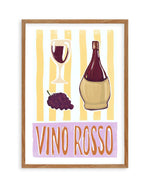 Vino Rosso Art Print Art Print-PRINT-Olive et Oriel-Olive et Oriel-50x70 cm | 19.6" x 27.5"-Walnut-With White Border-Buy-Australian-Art-Prints-Online-with-Olive-et-Oriel-Your-Artwork-Specialists-Austrailia-Decorate-With-Coastal-Photo-Wall-Art-Prints-From-Our-Beach-House-Artwork-Collection-Fine-Poster-and-Framed-Artwork