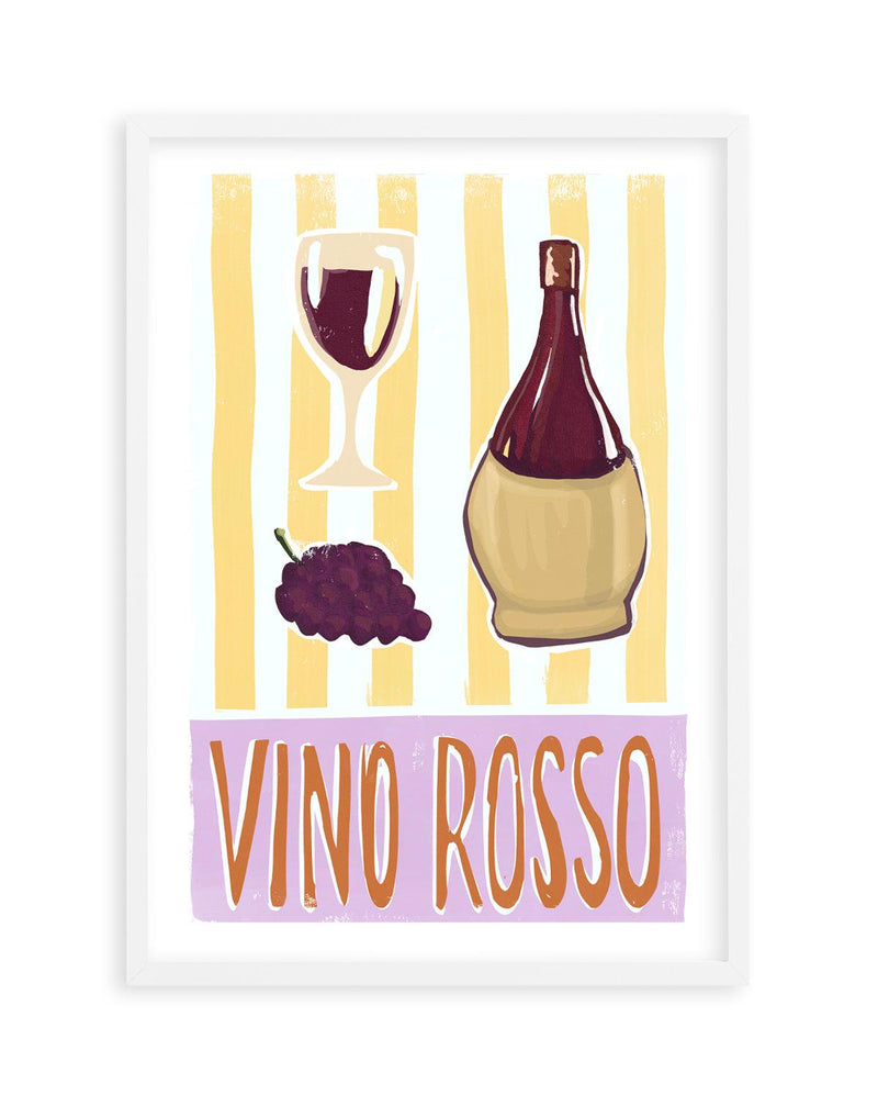 Vino Rosso Art Print Art Print-PRINT-Olive et Oriel-Olive et Oriel-A5 | 5.8" x 8.3" | 14.8 x 21cm-White-With White Border-Buy-Australian-Art-Prints-Online-with-Olive-et-Oriel-Your-Artwork-Specialists-Austrailia-Decorate-With-Coastal-Photo-Wall-Art-Prints-From-Our-Beach-House-Artwork-Collection-Fine-Poster-and-Framed-Artwork