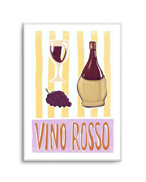 Vino Rosso Art Print Art Print-PRINT-Olive et Oriel-Olive et Oriel-A5 | 5.8" x 8.3" | 14.8 x 21cm-Unframed Art Print-With White Border-Buy-Australian-Art-Prints-Online-with-Olive-et-Oriel-Your-Artwork-Specialists-Austrailia-Decorate-With-Coastal-Photo-Wall-Art-Prints-From-Our-Beach-House-Artwork-Collection-Fine-Poster-and-Framed-Artwork