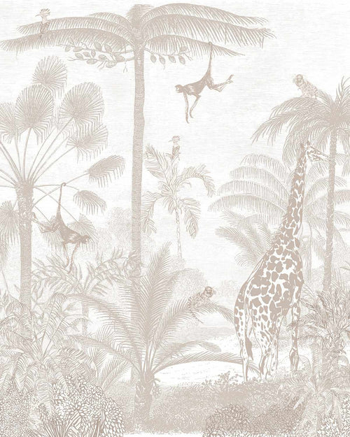 Vintage Jungle in Sahara Wallpaper Mural-Wallpaper-Buy Kids Removable Wallpaper Online Our Custom Made Children√¢‚Ç¨‚Ñ¢s Wallpapers Are A Fun Way To Decorate And Enhance Boys Bedroom Decor And Girls Bedrooms They Are An Amazing Addition To Your Kids Bedroom Walls Our Collection of Kids Wallpaper Is Sure To Transform Your Kids Rooms Interior Style From Pink Wallpaper To Dinosaur Wallpaper Even Marble Wallpapers For Teen Boys Shop Peel And Stick Wallpaper Online Today With Olive et Oriel