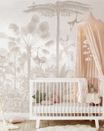 Vintage Jungle in Sahara Wallpaper Mural-Wallpaper-Buy Kids Removable Wallpaper Online Our Custom Made Children√¢‚Ç¨‚Ñ¢s Wallpapers Are A Fun Way To Decorate And Enhance Boys Bedroom Decor And Girls Bedrooms They Are An Amazing Addition To Your Kids Bedroom Walls Our Collection of Kids Wallpaper Is Sure To Transform Your Kids Rooms Interior Style From Pink Wallpaper To Dinosaur Wallpaper Even Marble Wallpapers For Teen Boys Shop Peel And Stick Wallpaper Online Today With Olive et Oriel