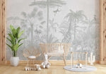 Vintage Jungle in Soft Sage Wallpaper Mural-Wallpaper-Buy Kids Removable Wallpaper Online Our Custom Made Children√¢‚Ç¨‚Ñ¢s Wallpapers Are A Fun Way To Decorate And Enhance Boys Bedroom Decor And Girls Bedrooms They Are An Amazing Addition To Your Kids Bedroom Walls Our Collection of Kids Wallpaper Is Sure To Transform Your Kids Rooms Interior Style From Pink Wallpaper To Dinosaur Wallpaper Even Marble Wallpapers For Teen Boys Shop Peel And Stick Wallpaper Online Today With Olive et Oriel