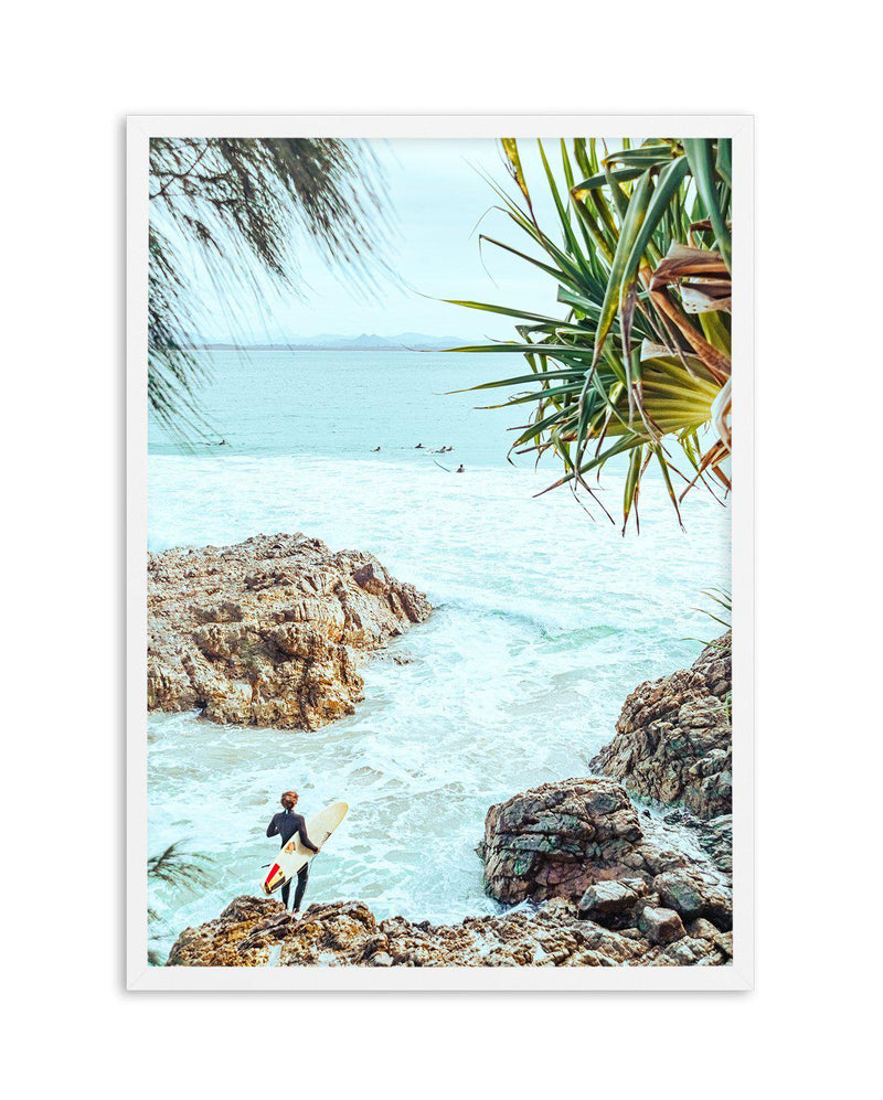Vintage Surf I, Byron Bay Art Print-PRINT-Olive et Oriel-Olive et Oriel-A5 | 5.8" x 8.3" | 14.8 x 21cm-White-With White Border-Buy-Australian-Art-Prints-Online-with-Olive-et-Oriel-Your-Artwork-Specialists-Austrailia-Decorate-With-Coastal-Photo-Wall-Art-Prints-From-Our-Beach-House-Artwork-Collection-Fine-Poster-and-Framed-Artwork