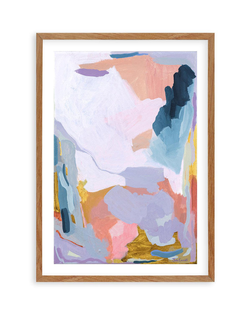 Violet by Jade Carnell Art Print-PRINT-Olive et Oriel-Jade Carnell-50x70 cm | 19.6" x 27.5"-Walnut-With White Border-Buy-Australian-Art-Prints-Online-with-Olive-et-Oriel-Your-Artwork-Specialists-Austrailia-Decorate-With-Coastal-Photo-Wall-Art-Prints-From-Our-Beach-House-Artwork-Collection-Fine-Poster-and-Framed-Artwork