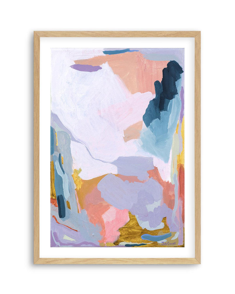 Violet by Jade Carnell Art Print-PRINT-Olive et Oriel-Jade Carnell-A5 | 5.8" x 8.3" | 14.8 x 21cm-Oak-With White Border-Buy-Australian-Art-Prints-Online-with-Olive-et-Oriel-Your-Artwork-Specialists-Austrailia-Decorate-With-Coastal-Photo-Wall-Art-Prints-From-Our-Beach-House-Artwork-Collection-Fine-Poster-and-Framed-Artwork