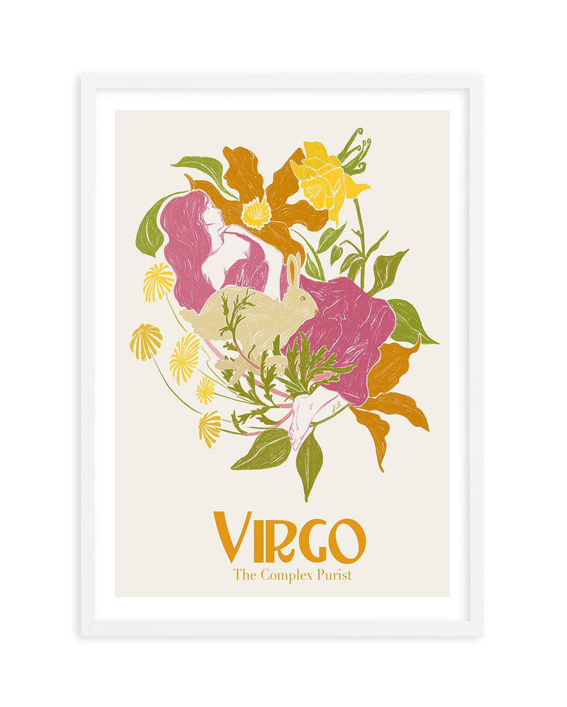 Virgo By Jenny Liz Rome Art Print-PRINT-Olive et Oriel-Olive et Oriel-A5 | 5.8" x 8.3" | 14.8 x 21cm-White-With White Border-Buy-Australian-Art-Prints-Online-with-Olive-et-Oriel-Your-Artwork-Specialists-Austrailia-Decorate-With-Coastal-Photo-Wall-Art-Prints-From-Our-Beach-House-Artwork-Collection-Fine-Poster-and-Framed-Artwork
