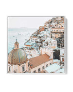 Vista Di Positano SQ | Framed Canvas-CANVAS-You can shop wall art online with Olive et Oriel for everything from abstract art to fun kids wall art. Our beautiful modern art prints and canvas art are available from large canvas prints to wall art paintings and our proudly Australian artwork collection offers only the highest quality framed large wall art and canvas art Australia - You can buy fashion photography prints or Hampton print posters and paintings on canvas from Olive et Oriel and have 