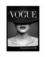 Vogue I | Chic Art Print-PRINT-Olive et Oriel-Olive et Oriel-A5 | 5.8" x 8.3" | 14.8 x 21cm-Black-With White Border-Buy-Australian-Art-Prints-Online-with-Olive-et-Oriel-Your-Artwork-Specialists-Austrailia-Decorate-With-Coastal-Photo-Wall-Art-Prints-From-Our-Beach-House-Artwork-Collection-Fine-Poster-and-Framed-Artwork