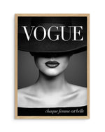 Vogue I | Chic Art Print-PRINT-Olive et Oriel-Olive et Oriel-A5 | 5.8" x 8.3" | 14.8 x 21cm-Oak-With White Border-Buy-Australian-Art-Prints-Online-with-Olive-et-Oriel-Your-Artwork-Specialists-Austrailia-Decorate-With-Coastal-Photo-Wall-Art-Prints-From-Our-Beach-House-Artwork-Collection-Fine-Poster-and-Framed-Artwork