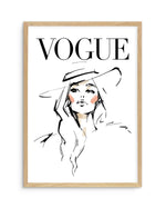 Vogue I | Illustrated Art Print-PRINT-Olive et Oriel-Olive et Oriel-A5 | 5.8" x 8.3" | 14.8 x 21cm-Oak-With White Border-Buy-Australian-Art-Prints-Online-with-Olive-et-Oriel-Your-Artwork-Specialists-Austrailia-Decorate-With-Coastal-Photo-Wall-Art-Prints-From-Our-Beach-House-Artwork-Collection-Fine-Poster-and-Framed-Artwork
