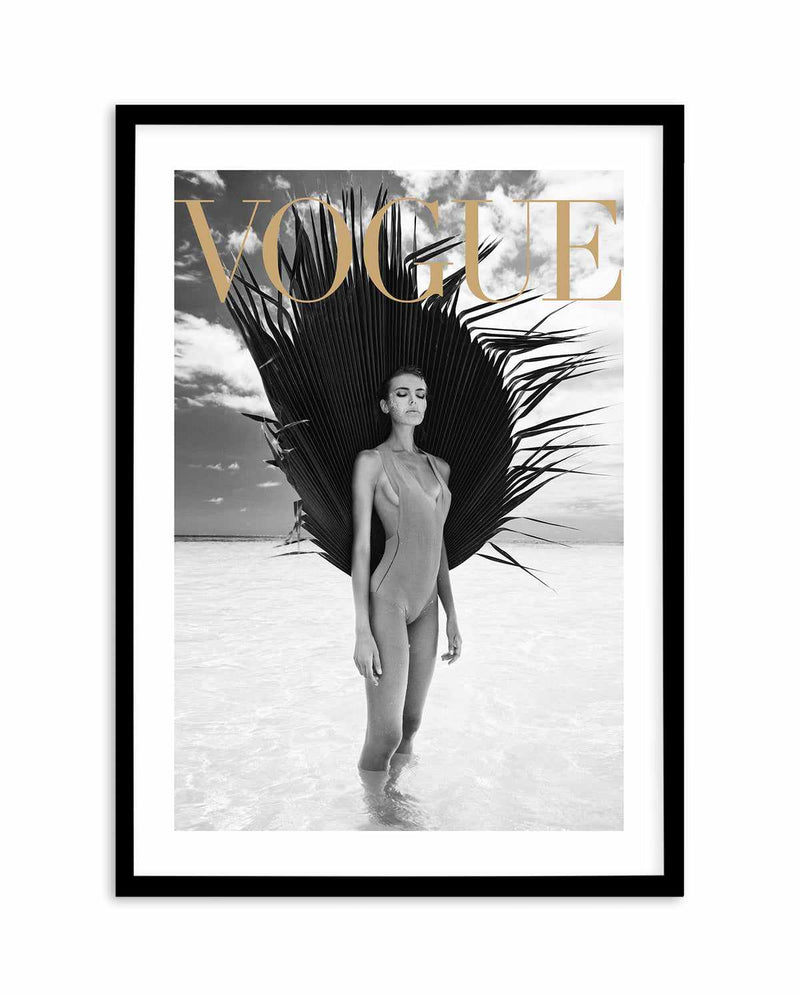 Vogue I | Ocean Edition Art Print-PRINT-Olive et Oriel-Olive et Oriel-A5 | 5.8" x 8.3" | 14.8 x 21cm-Black-With White Border-Buy-Australian-Art-Prints-Online-with-Olive-et-Oriel-Your-Artwork-Specialists-Austrailia-Decorate-With-Coastal-Photo-Wall-Art-Prints-From-Our-Beach-House-Artwork-Collection-Fine-Poster-and-Framed-Artwork
