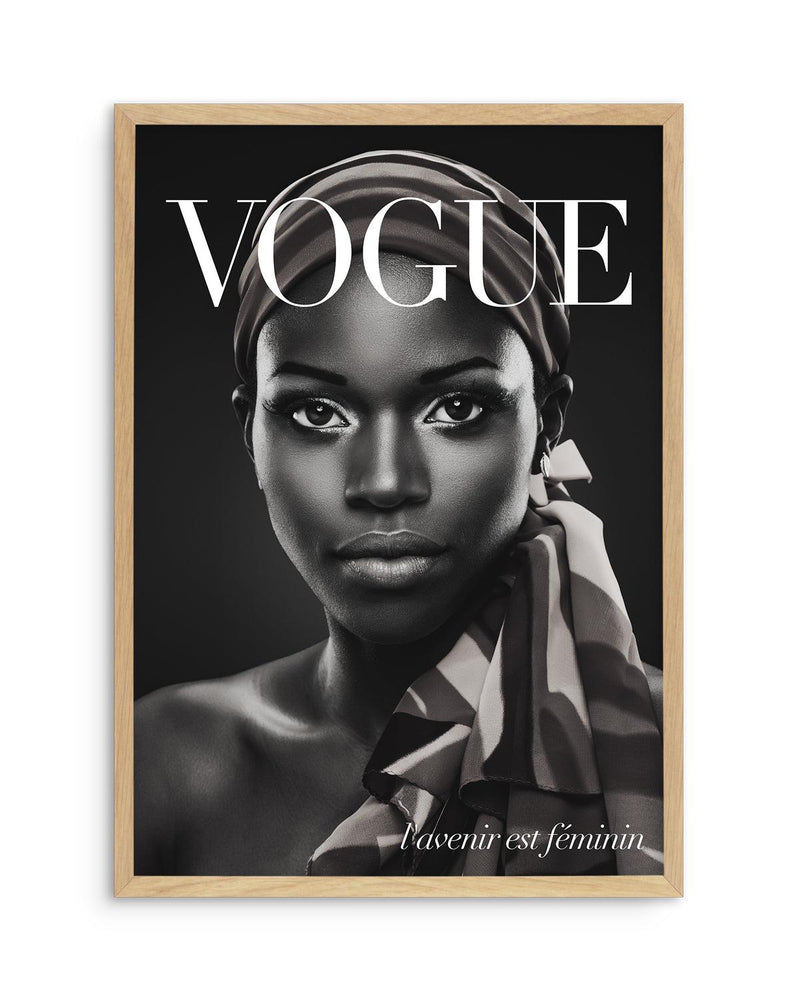 Vogue II | Chic Art Print-PRINT-Olive et Oriel-Olive et Oriel-A5 | 5.8" x 8.3" | 14.8 x 21cm-Oak-With White Border-Buy-Australian-Art-Prints-Online-with-Olive-et-Oriel-Your-Artwork-Specialists-Austrailia-Decorate-With-Coastal-Photo-Wall-Art-Prints-From-Our-Beach-House-Artwork-Collection-Fine-Poster-and-Framed-Artwork