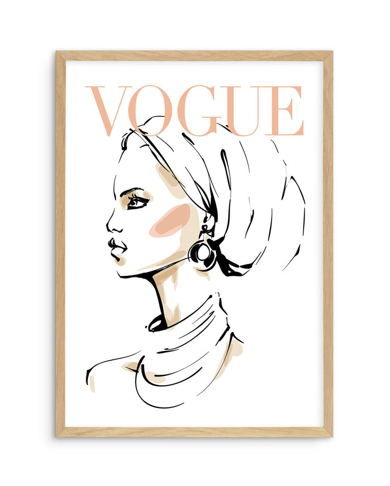 Vogue III | Illustrated Art Print-PRINT-Olive et Oriel-Olive et Oriel-A5 | 5.8" x 8.3" | 14.8 x 21cm-Oak-With White Border-Buy-Australian-Art-Prints-Online-with-Olive-et-Oriel-Your-Artwork-Specialists-Austrailia-Decorate-With-Coastal-Photo-Wall-Art-Prints-From-Our-Beach-House-Artwork-Collection-Fine-Poster-and-Framed-Artwork