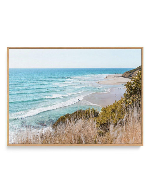 Wategos III | LS | Framed Canvas-CANVAS-You can shop wall art online with Olive et Oriel for everything from abstract art to fun kids wall art. Our beautiful modern art prints and canvas art are available from large canvas prints to wall art paintings and our proudly Australian artwork collection offers only the highest quality framed large wall art and canvas art Australia - You can buy fashion photography prints or Hampton print posters and paintings on canvas from Olive et Oriel and have them