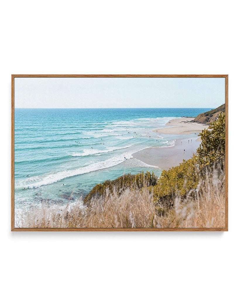 Wategos III | LS | Framed Canvas-CANVAS-You can shop wall art online with Olive et Oriel for everything from abstract art to fun kids wall art. Our beautiful modern art prints and canvas art are available from large canvas prints to wall art paintings and our proudly Australian artwork collection offers only the highest quality framed large wall art and canvas art Australia - You can buy fashion photography prints or Hampton print posters and paintings on canvas from Olive et Oriel and have them