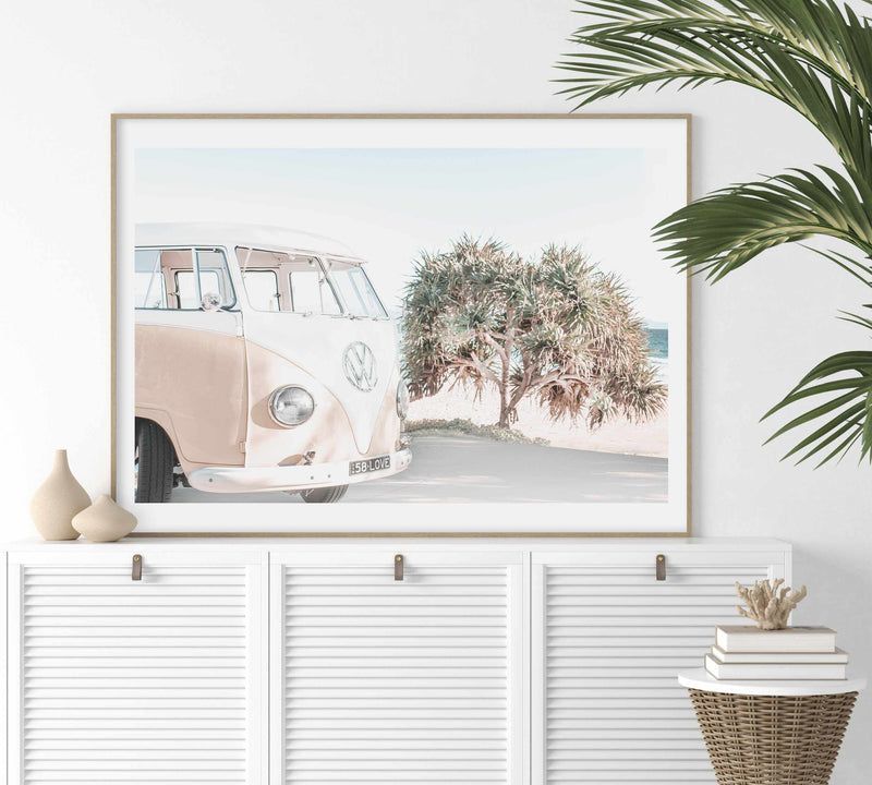 Wategos Kombi | LS Art Print-PRINT-Olive et Oriel-Olive et Oriel-Buy-Australian-Art-Prints-Online-with-Olive-et-Oriel-Your-Artwork-Specialists-Austrailia-Decorate-With-Coastal-Photo-Wall-Art-Prints-From-Our-Beach-House-Artwork-Collection-Fine-Poster-and-Framed-Artwork