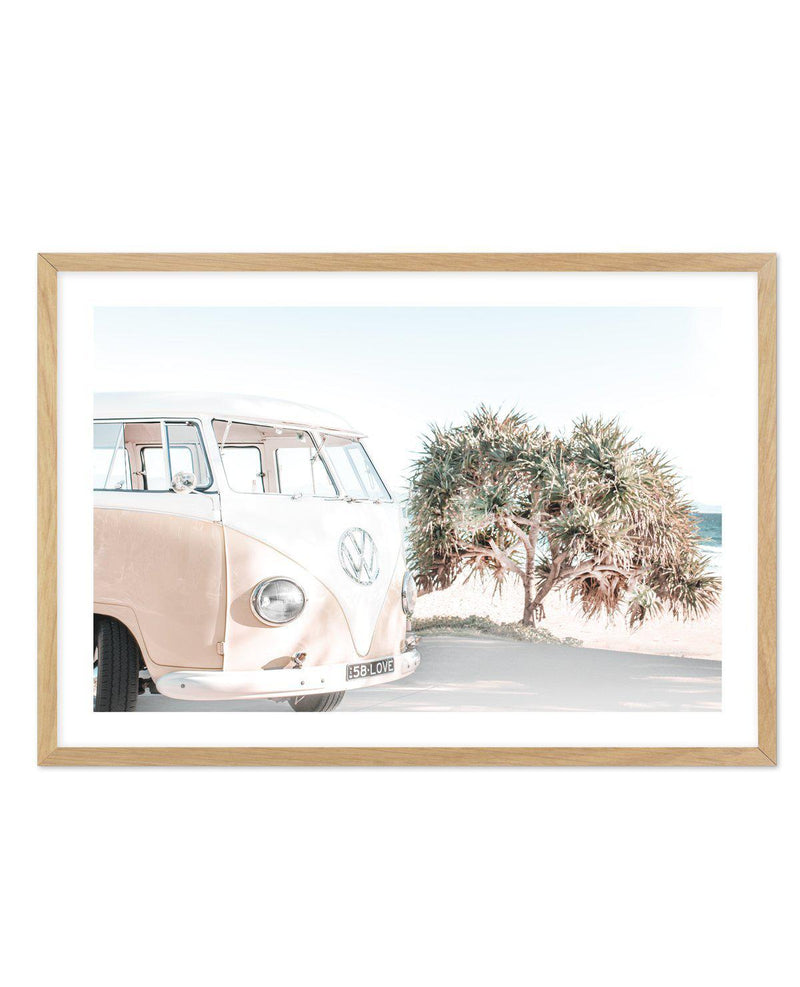 Wategos Kombi | LS Art Print-PRINT-Olive et Oriel-Olive et Oriel-A4 | 8.3" x 11.7" | 21 x 29.7cm-Oak-With White Border-Buy-Australian-Art-Prints-Online-with-Olive-et-Oriel-Your-Artwork-Specialists-Austrailia-Decorate-With-Coastal-Photo-Wall-Art-Prints-From-Our-Beach-House-Artwork-Collection-Fine-Poster-and-Framed-Artwork