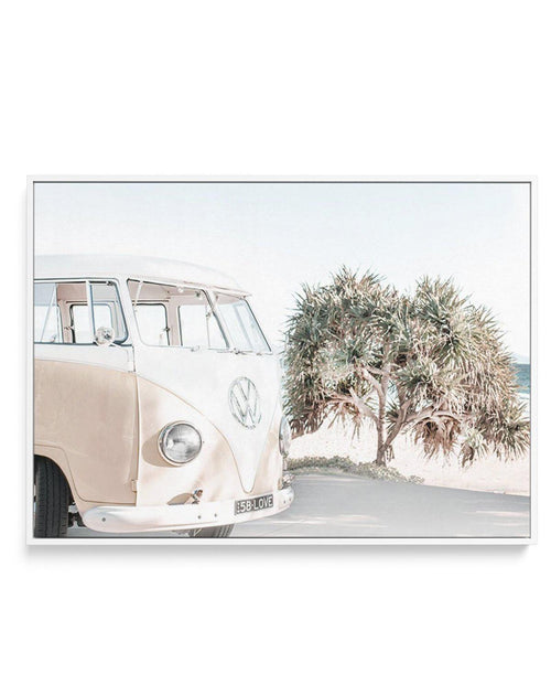 Wategos Kombi | LS | Framed Canvas-CANVAS-You can shop wall art online with Olive et Oriel for everything from abstract art to fun kids wall art. Our beautiful modern art prints and canvas art are available from large canvas prints to wall art paintings and our proudly Australian artwork collection offers only the highest quality framed large wall art and canvas art Australia - You can buy fashion photography prints or Hampton print posters and paintings on canvas from Olive et Oriel and have th