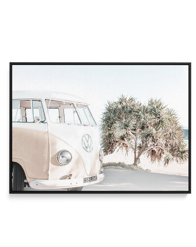 Wategos Kombi | LS | Framed Canvas-CANVAS-You can shop wall art online with Olive et Oriel for everything from abstract art to fun kids wall art. Our beautiful modern art prints and canvas art are available from large canvas prints to wall art paintings and our proudly Australian artwork collection offers only the highest quality framed large wall art and canvas art Australia - You can buy fashion photography prints or Hampton print posters and paintings on canvas from Olive et Oriel and have th