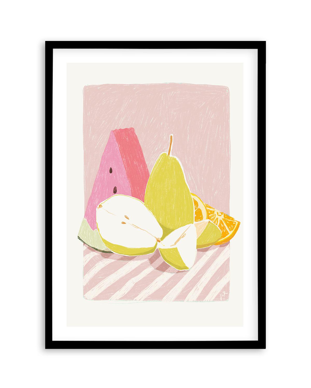 Watermelon Sugar by Jenny Liz Rome Art Print-PRINT-Olive et Oriel-Jenny Liz Rome-A5 | 5.8" x 8.3" | 14.8 x 21cm-Black-With White Border-Buy-Australian-Art-Prints-Online-with-Olive-et-Oriel-Your-Artwork-Specialists-Austrailia-Decorate-With-Coastal-Photo-Wall-Art-Prints-From-Our-Beach-House-Artwork-Collection-Fine-Poster-and-Framed-Artwork