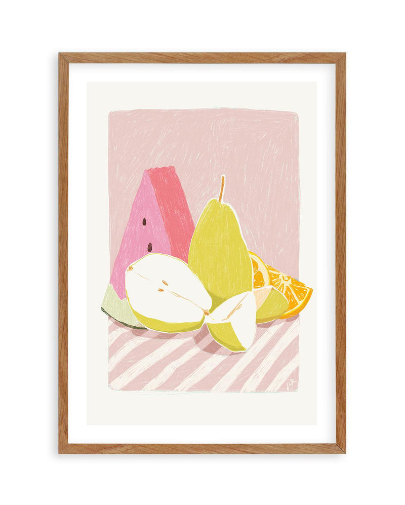 Watermelon Sugar by Jenny Liz Rome Art Print-PRINT-Olive et Oriel-Jenny Liz Rome-50x70 cm | 19.6" x 27.5"-Walnut-With White Border-Buy-Australian-Art-Prints-Online-with-Olive-et-Oriel-Your-Artwork-Specialists-Austrailia-Decorate-With-Coastal-Photo-Wall-Art-Prints-From-Our-Beach-House-Artwork-Collection-Fine-Poster-and-Framed-Artwork