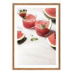 Watermelon Smash Art Print-PRINT-Olive et Oriel-Olive et Oriel-50x70 cm | 19.6" x 27.5"-Walnut-With White Border-Buy-Australian-Art-Prints-Online-with-Olive-et-Oriel-Your-Artwork-Specialists-Austrailia-Decorate-With-Coastal-Photo-Wall-Art-Prints-From-Our-Beach-House-Artwork-Collection-Fine-Poster-and-Framed-Artwork