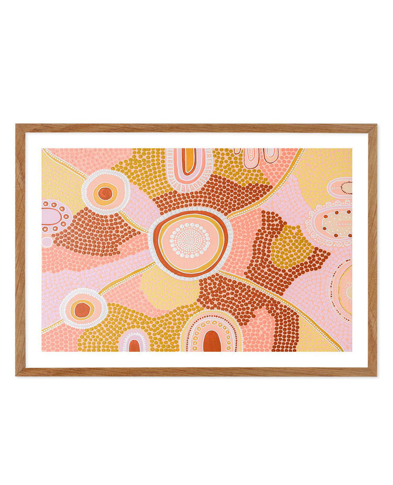 We Are One by Bigi Nagala Art Print-PRINT-Olive et Oriel-Bigi Nagala-50x70 cm | 19.6" x 27.5"-Walnut-With White Border-Buy-Australian-Art-Prints-Online-with-Olive-et-Oriel-Your-Artwork-Specialists-Austrailia-Decorate-With-Coastal-Photo-Wall-Art-Prints-From-Our-Beach-House-Artwork-Collection-Fine-Poster-and-Framed-Artwork