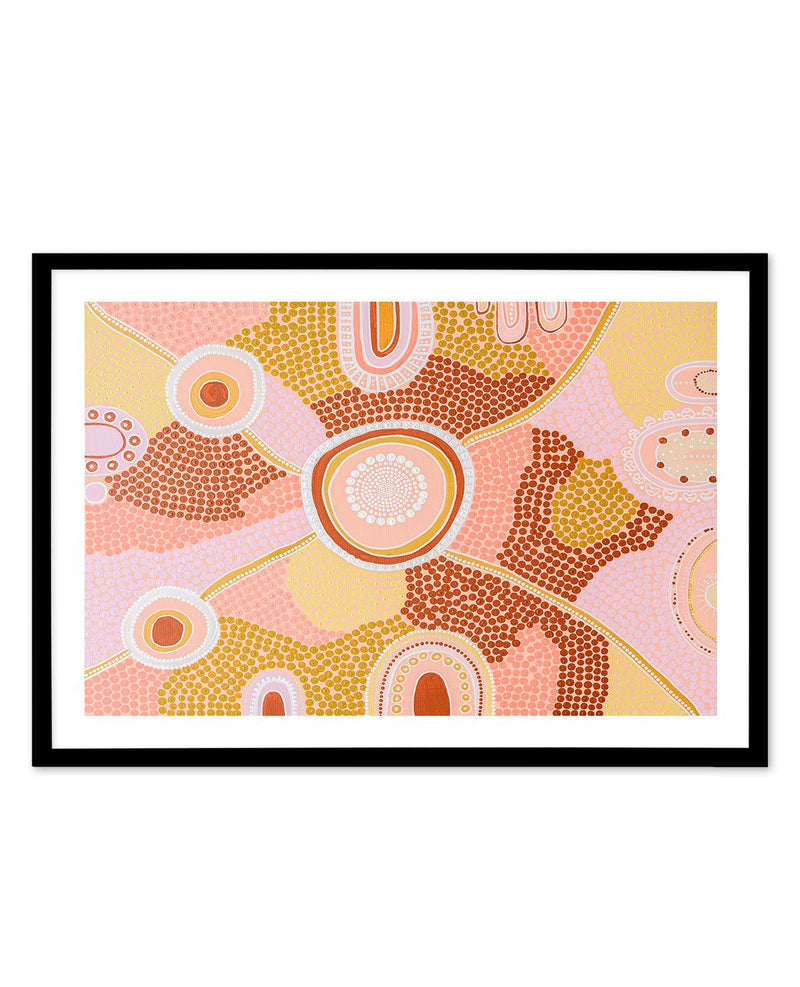 We Are One by Bigi Nagala Art Print-PRINT-Olive et Oriel-Bigi Nagala-A5 | 5.8" x 8.3" | 14.8 x 21cm-Black-With White Border-Buy-Australian-Art-Prints-Online-with-Olive-et-Oriel-Your-Artwork-Specialists-Austrailia-Decorate-With-Coastal-Photo-Wall-Art-Prints-From-Our-Beach-House-Artwork-Collection-Fine-Poster-and-Framed-Artwork