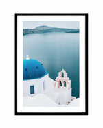 When In Santorini Art Print-Shop Greece Wall Art Prints Online with Olive et Oriel - Our collection of Greek Islands art prints offer unique wall art including blue domes of Santorini in Oia, mediterranean sea prints and incredible posters from Milos and other Greece landscape photography - this collection will add mediterranean blue to your home, perfect for updating the walls in coastal, beach house style. There is Greece art on canvas and extra large wall art with fast, free shipping across A