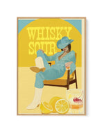 Whisky Sour By Jenny Liz Rome | Framed Canvas-CANVAS-You can shop wall art online with Olive et Oriel for everything from abstract art to fun kids wall art. Our beautiful modern art prints and canvas art are available from large canvas prints to wall art paintings and our proudly Australian artwork collection offers only the highest quality framed large wall art and canvas art Australia - You can buy fashion photography prints or Hampton print posters and paintings on canvas from Olive et Oriel 