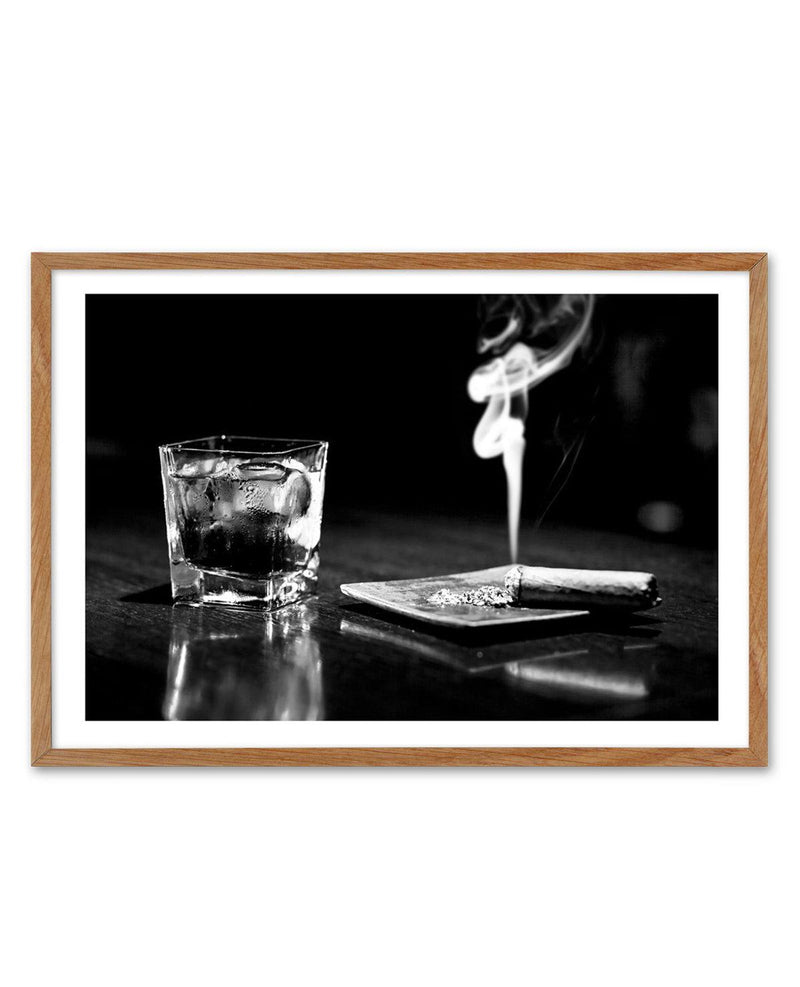 Whisky & Cigars Art Print-PRINT-Olive et Oriel-Olive et Oriel-Buy-Australian-Art-Prints-Online-with-Olive-et-Oriel-Your-Artwork-Specialists-Austrailia-Decorate-With-Coastal-Photo-Wall-Art-Prints-From-Our-Beach-House-Artwork-Collection-Fine-Poster-and-Framed-Artwork
