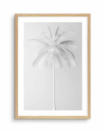 White Palm on Grey Art Print-PRINT-Olive et Oriel-Olive et Oriel-A5 | 5.8" x 8.3" | 14.8 x 21cm-Oak-With White Border-Buy-Australian-Art-Prints-Online-with-Olive-et-Oriel-Your-Artwork-Specialists-Austrailia-Decorate-With-Coastal-Photo-Wall-Art-Prints-From-Our-Beach-House-Artwork-Collection-Fine-Poster-and-Framed-Artwork