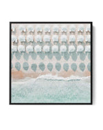White Umbrellas SQ | Framed Canvas-CANVAS-You can shop wall art online with Olive et Oriel for everything from abstract art to fun kids wall art. Our beautiful modern art prints and canvas art are available from large canvas prints to wall art paintings and our proudly Australian artwork collection offers only the highest quality framed large wall art and canvas art Australia - You can buy fashion photography prints or Hampton print posters and paintings on canvas from Olive et Oriel and have th