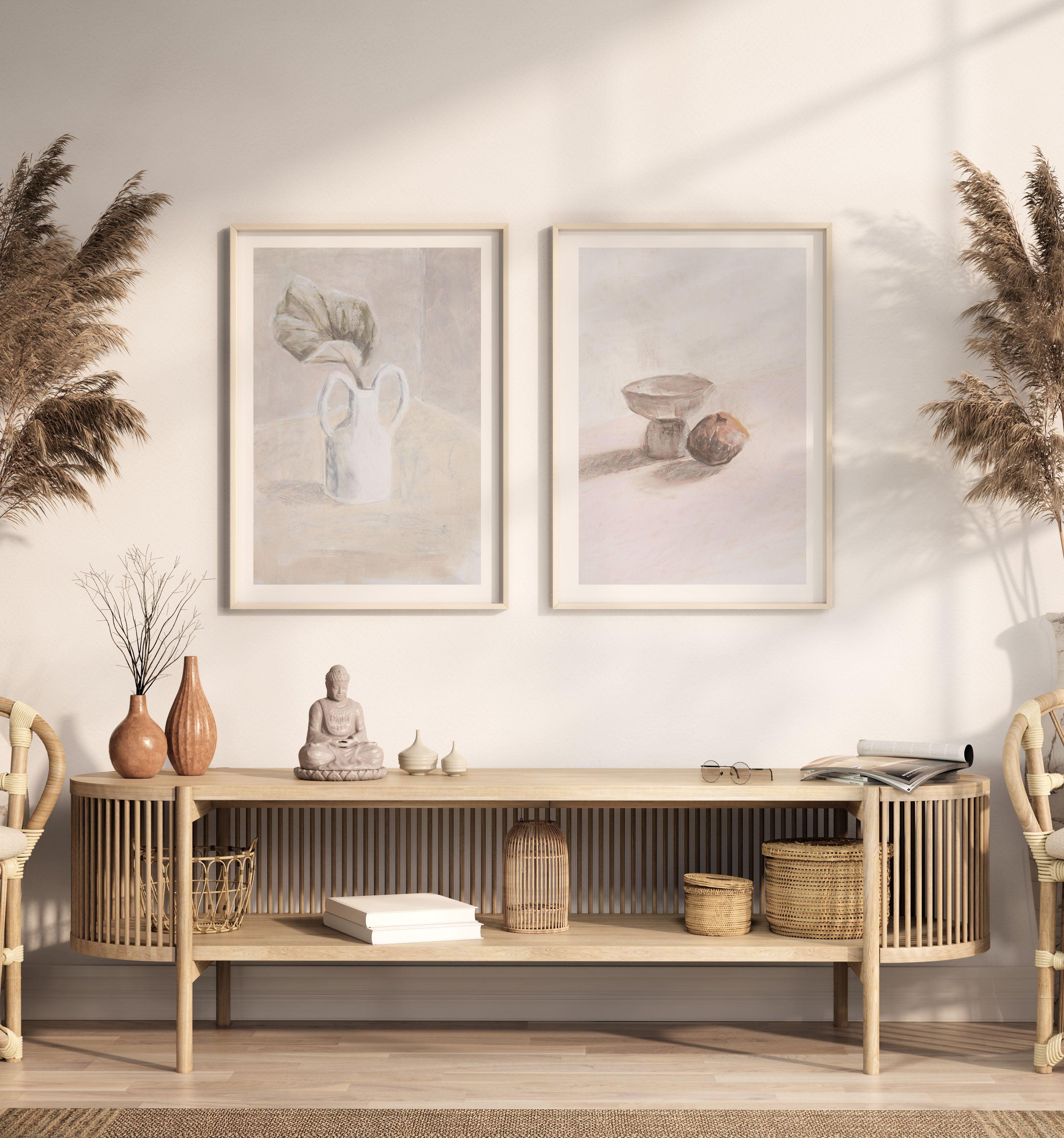 Leaf in White Vase Art Print-PRINT-Olive et Oriel-Olive et Oriel-Buy-Australian-Art-Prints-Online-with-Olive-et-Oriel-Your-Artwork-Specialists-Austrailia-Decorate-With-Coastal-Photo-Wall-Art-Prints-From-Our-Beach-House-Artwork-Collection-Fine-Poster-and-Framed-Artwork