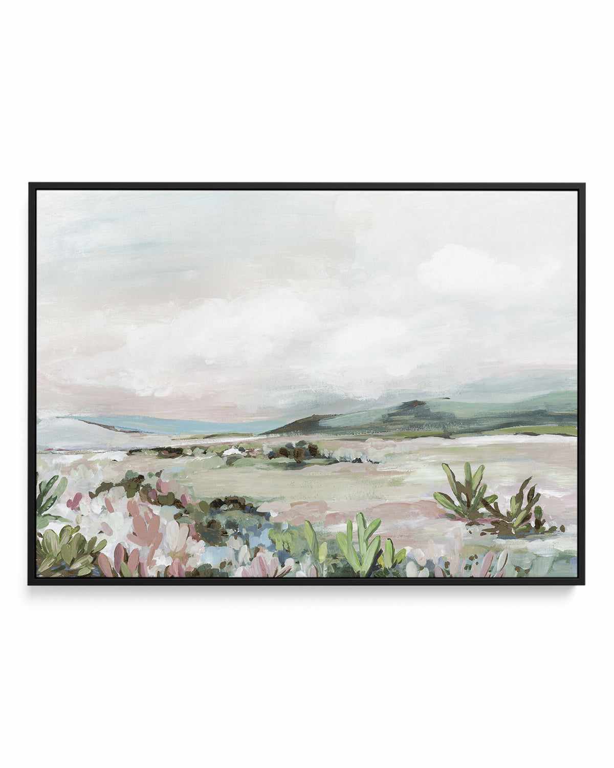 Wild Cactus Garden | Framed Canvas Art Print