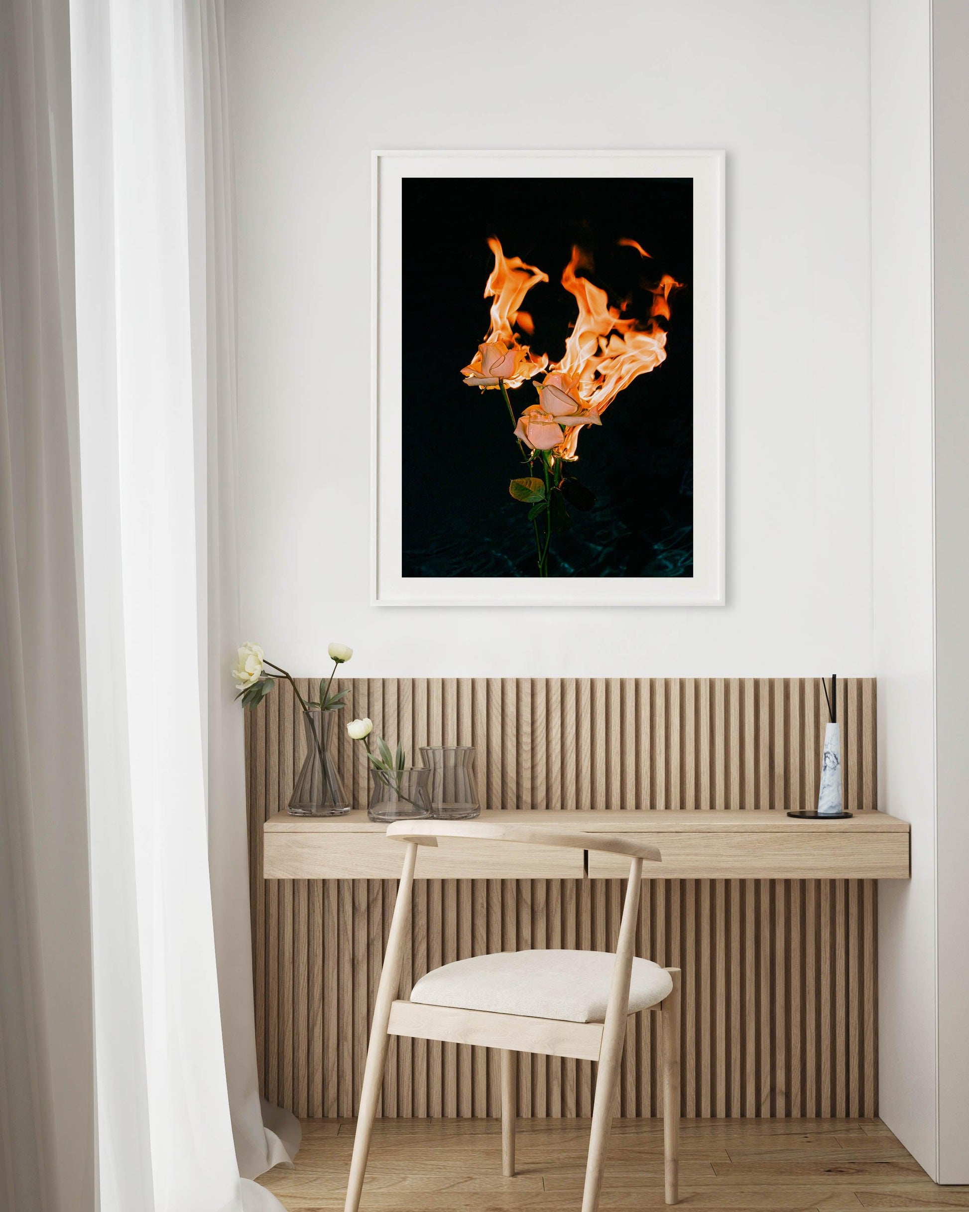 Wild Fire by Mario Stefanelli Art Print-PRINT-Olive et Oriel-Mario Stefanelli-Buy-Australian-Art-Prints-Online-with-Olive-et-Oriel-Your-Artwork-Specialists-Austrailia-Decorate-With-Coastal-Photo-Wall-Art-Prints-From-Our-Beach-House-Artwork-Collection-Fine-Poster-and-Framed-Artwork