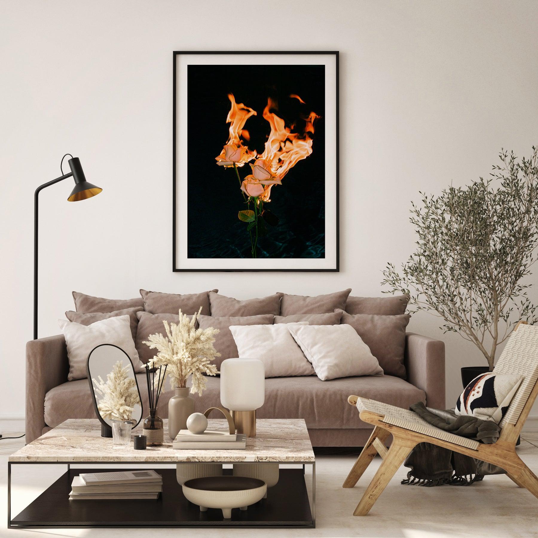 Wild Fire by Mario Stefanelli Art Print-PRINT-Olive et Oriel-Mario Stefanelli-Buy-Australian-Art-Prints-Online-with-Olive-et-Oriel-Your-Artwork-Specialists-Austrailia-Decorate-With-Coastal-Photo-Wall-Art-Prints-From-Our-Beach-House-Artwork-Collection-Fine-Poster-and-Framed-Artwork