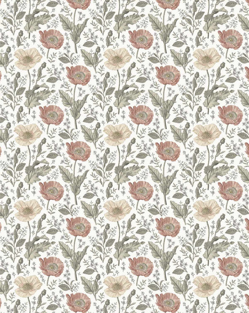Wild Poppies Wallpaper-Wallpaper-Buy Kids Removable Wallpaper Online Our Custom Made Children√¢‚Ç¨‚Ñ¢s Wallpapers Are A Fun Way To Decorate And Enhance Boys Bedroom Decor And Girls Bedrooms They Are An Amazing Addition To Your Kids Bedroom Walls Our Collection of Kids Wallpaper Is Sure To Transform Your Kids Rooms Interior Style From Pink Wallpaper To Dinosaur Wallpaper Even Marble Wallpapers For Teen Boys Shop Peel And Stick Wallpaper Online Today With Olive et Oriel