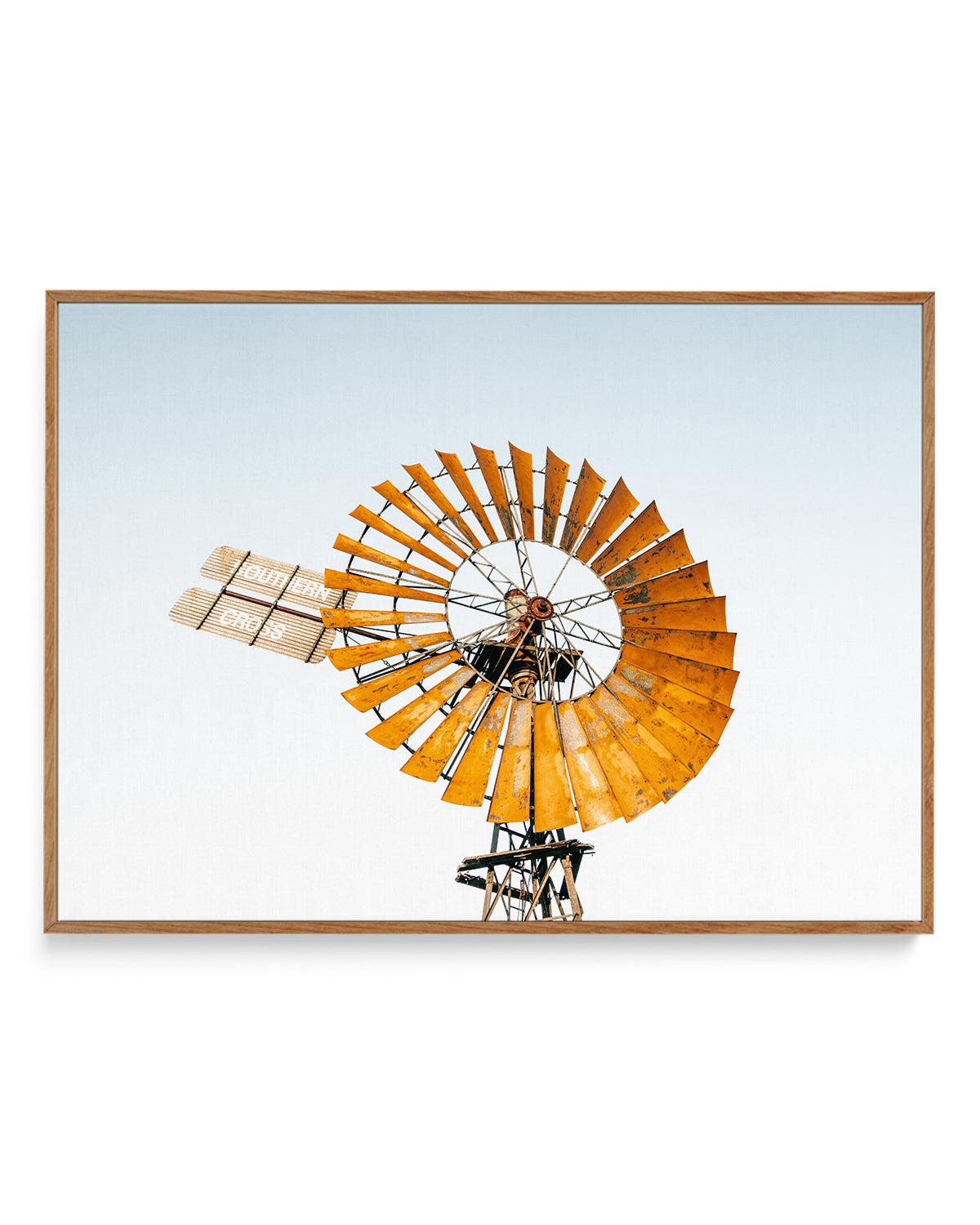 Windmill by Kellie Morris | Framed Canvas Art Print