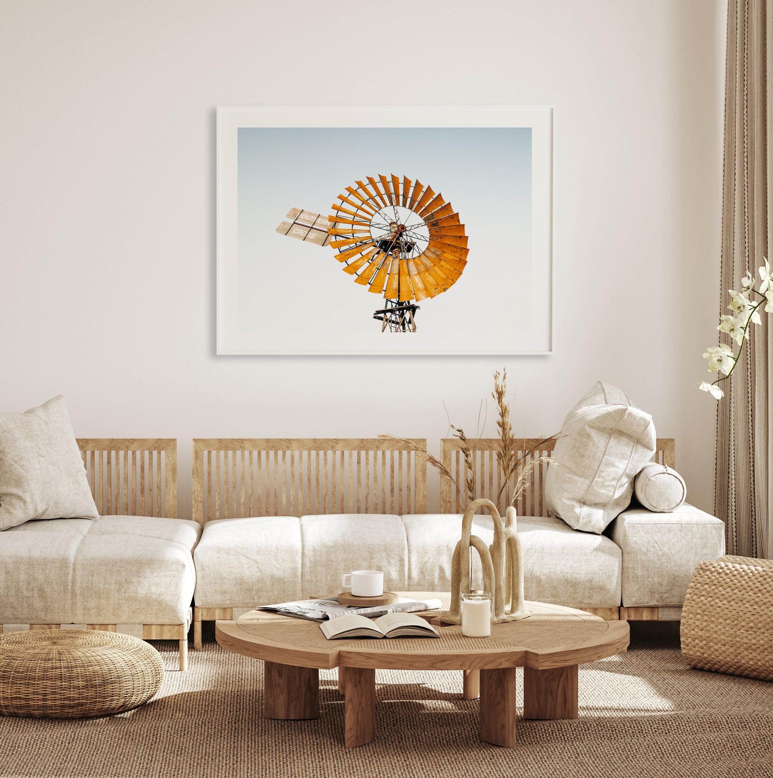 Windmill by Kellie Morris Art Print