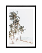 Windy Palms Art Print-PRINT-Olive et Oriel-Olive et Oriel-A5 | 5.8" x 8.3" | 14.8 x 21cm-Black-With White Border-Buy-Australian-Art-Prints-Online-with-Olive-et-Oriel-Your-Artwork-Specialists-Austrailia-Decorate-With-Coastal-Photo-Wall-Art-Prints-From-Our-Beach-House-Artwork-Collection-Fine-Poster-and-Framed-Artwork