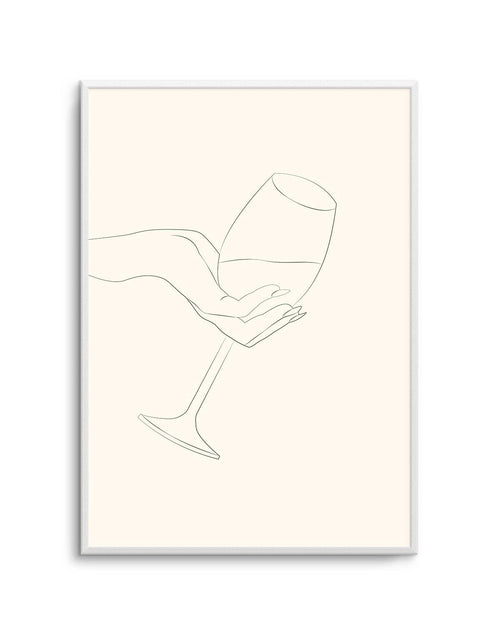 Wine Line Art I Art Print-PRINT-Olive et Oriel-Olive et Oriel-Buy-Australian-Art-Prints-Online-with-Olive-et-Oriel-Your-Artwork-Specialists-Austrailia-Decorate-With-Coastal-Photo-Wall-Art-Prints-From-Our-Beach-House-Artwork-Collection-Fine-Poster-and-Framed-Artwork